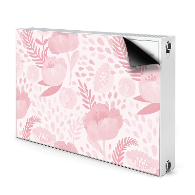 Cover magnetica per radiatore Poppies rosa