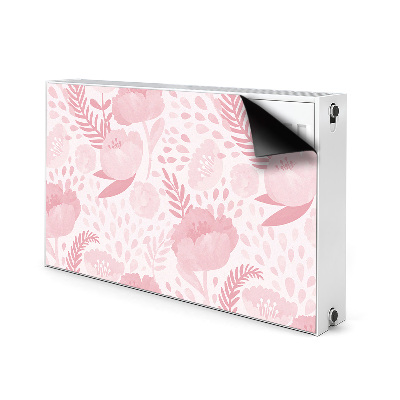 Cover magnetica per radiatore Poppies rosa