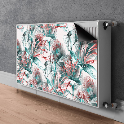 Cover per termosifone Disegno tropicale