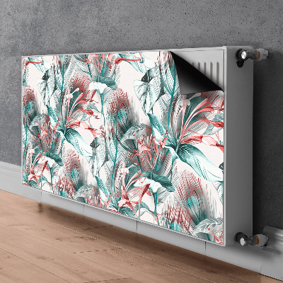 Cover per termosifone Disegno tropicale