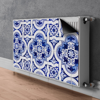 Rivestimento per radiatore Piastrelle blu