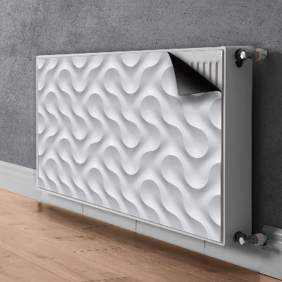 Adesivo magnetico per radiatore Wavy 3D Illusione