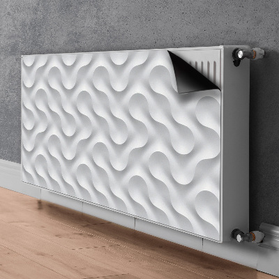 Adesivo magnetico per radiatore Wavy 3D Illusione