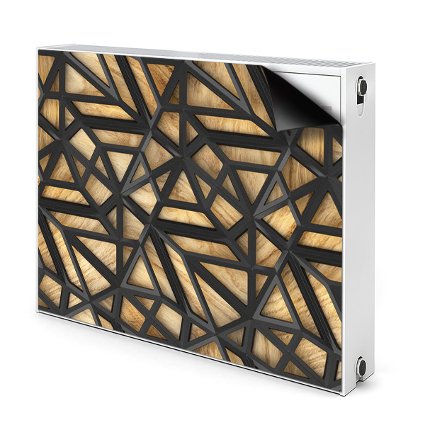 Cover per termosifone Pattern geometrico nero