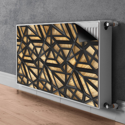 Cover per termosifone Pattern geometrico nero