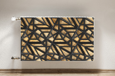 Cover per termosifone Pattern geometrico nero