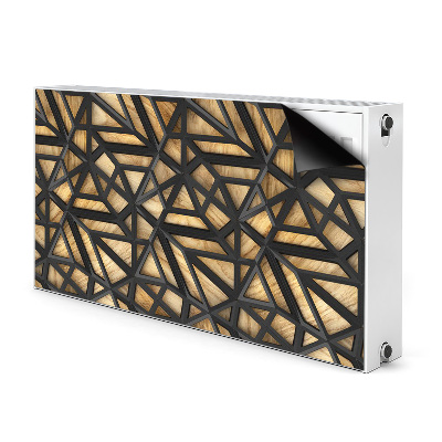 Cover per termosifone Pattern geometrico nero