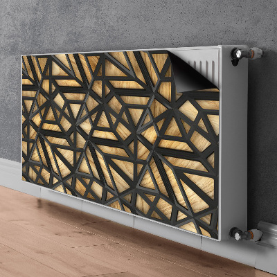 Cover per termosifone Pattern geometrico nero