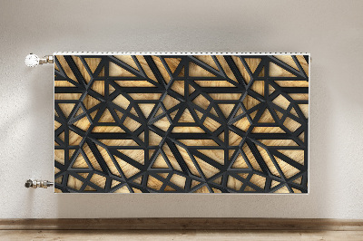 Cover per termosifone Pattern geometrico nero