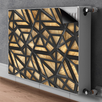 Cover per termosifone Pattern geometrico nero