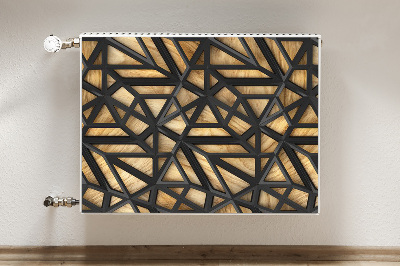 Cover per termosifone Pattern geometrico nero