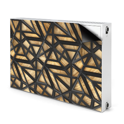 Cover per termosifone Pattern geometrico nero