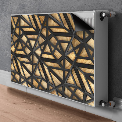 Cover per termosifone Pattern geometrico nero