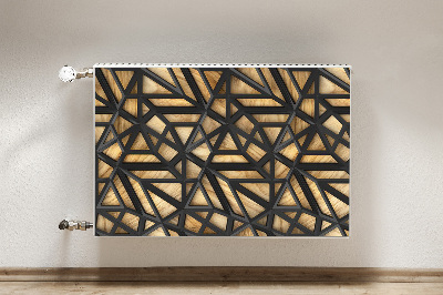 Cover per termosifone Pattern geometrico nero