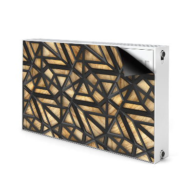 Cover per termosifone Pattern geometrico nero