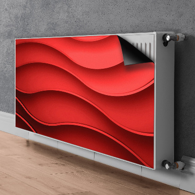 Pannello magnetico per radiatore Astrazione rossa