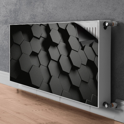 Copertura per termosifone Fette di miele nera