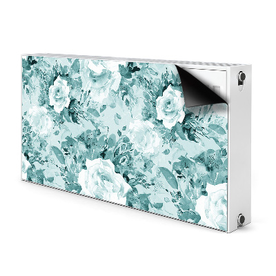 Adesivo magnetico per radiatore Fiori blu