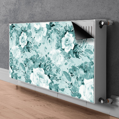 Adesivo magnetico per radiatore Fiori blu