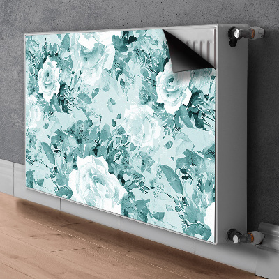 Adesivo magnetico per radiatore Fiori blu