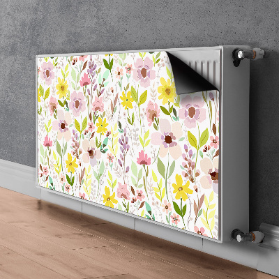 Adesivo magnetico per radiatore Fiori colorati