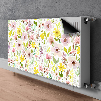 Adesivo magnetico per radiatore Fiori colorati