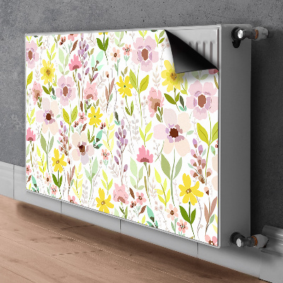 Adesivo magnetico per radiatore Fiori colorati