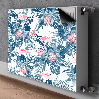 Cover per termosifone Flamingos e macchie