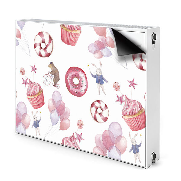 Cover per termosifone Dolci e palloncini