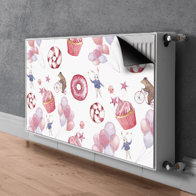 Cover per termosifone Dolci e palloncini