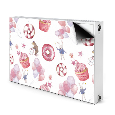 Cover per termosifone Dolci e palloncini