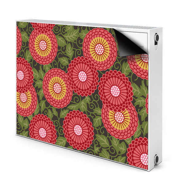 Cover magnetica per radiatore Fiori geometrici