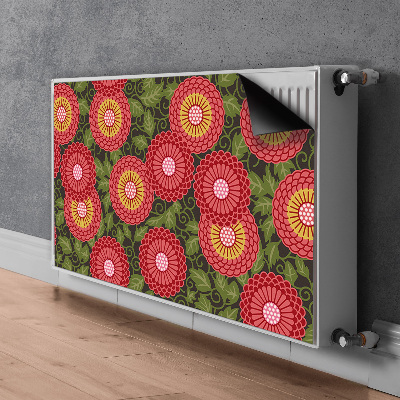 Cover magnetica per radiatore Fiori geometrici