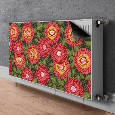 Cover magnetica per radiatore Fiori geometrici