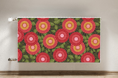 Cover magnetica per radiatore Fiori geometrici