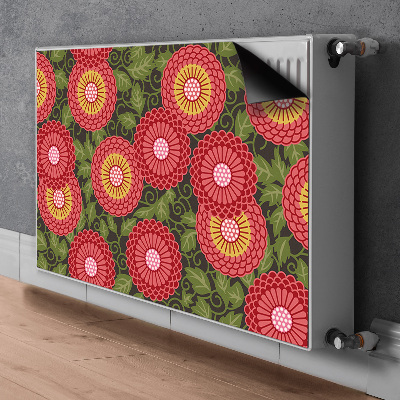 Cover magnetica per radiatore Fiori geometrici