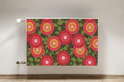 Cover magnetica per radiatore Fiori geometrici