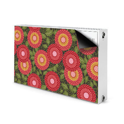 Cover magnetica per radiatore Fiori geometrici