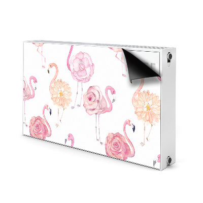 Copertura per termosifone Flamingos e fiori