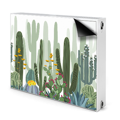 Cover magnetica per radiatore Cactus in fiore