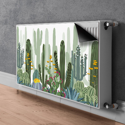 Cover magnetica per radiatore Cactus in fiore