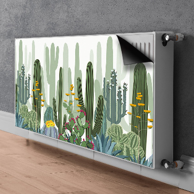 Cover magnetica per radiatore Cactus in fiore