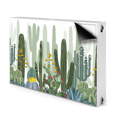 Cover magnetica per radiatore Cactus in fiore