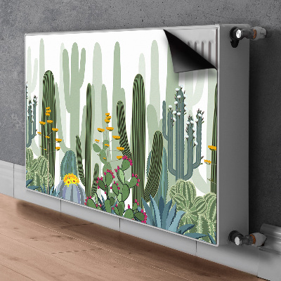 Cover magnetica per radiatore Cactus in fiore