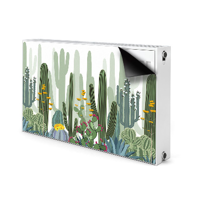 Cover magnetica per radiatore Cactus in fiore