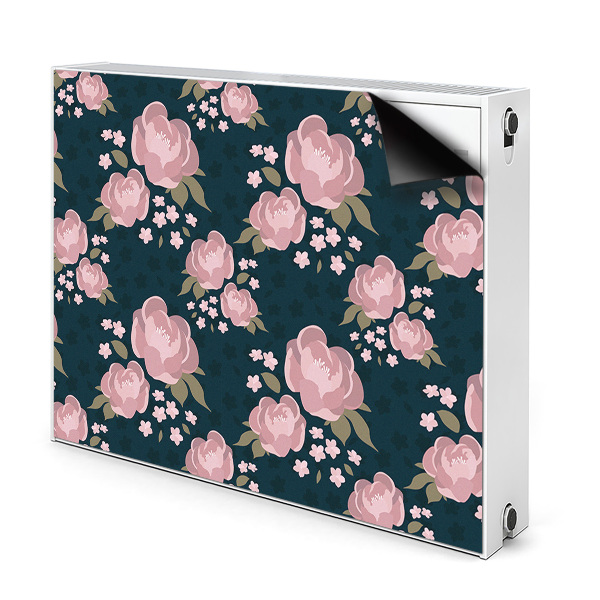 Cover magnetica per radiatore Fiori rosa