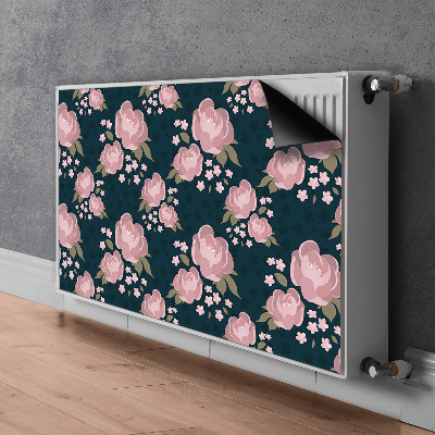 Cover magnetica per radiatore Fiori rosa