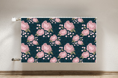 Cover magnetica per radiatore Fiori rosa