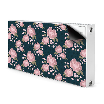 Cover magnetica per radiatore Fiori rosa