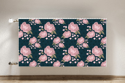 Cover magnetica per radiatore Fiori rosa